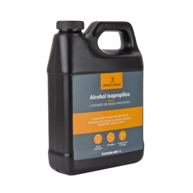 Alcohol Isopropílico Perfect Choice | Limpiador para Equipo Electrónico | Para Componentes, Tarjetas y Contactos | 1 Litro | PC-034094