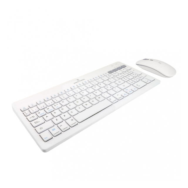 Kit de Teclado y Mouse Inalámbrico Perfect Choice Zebrary | Bluetooth (Receptor USB) | Español | Blanco | PC-201380