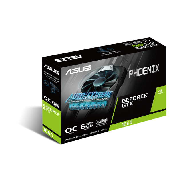 Tarjeta de Video ASUS Phoenix GeForce GTX 1660 OC | 6GB | GDDR5 | PH-GTX1660-O6G