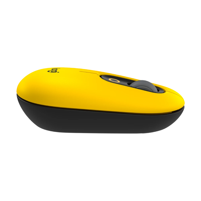 Mouse Inalámbrico Logitech POP | Óptico | Bluetooth | Función de emojis personalizable | 1000 - 4000 DPI | Amarillo / Blast | 910-006549 