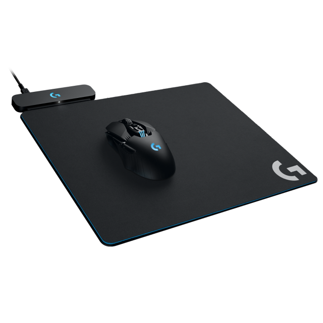 Mousepad Gamer Logitech POWERPLAY con Sistema Inalambrico de Carga - 321x344x43mm - 943-000208