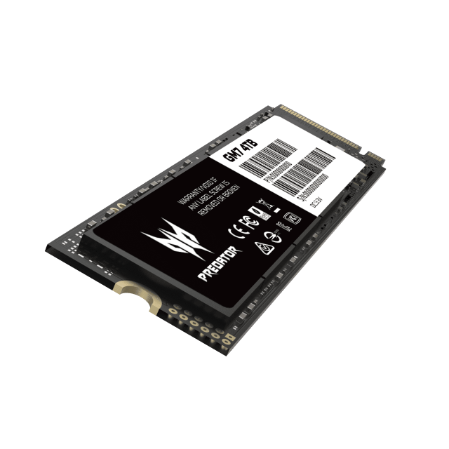 Unidad SSD Acer Predator GM7 | 4TB | M.2 | PCIe Gen 4.0 / NVMe |  7400 MB/s Lectura | 6500 MB/s Escritura | BL.9BWWR.120