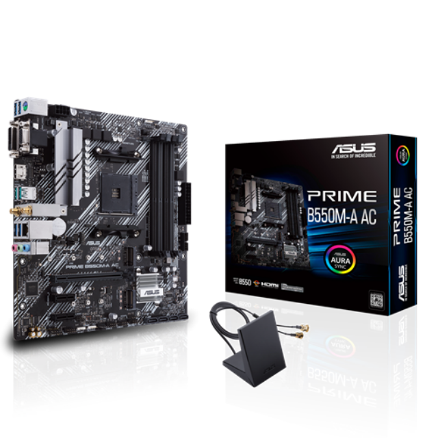 TARJETA MADRE ASUS PRIME B550M-A AC WIFI AM4 / PRIME B550M-A AC