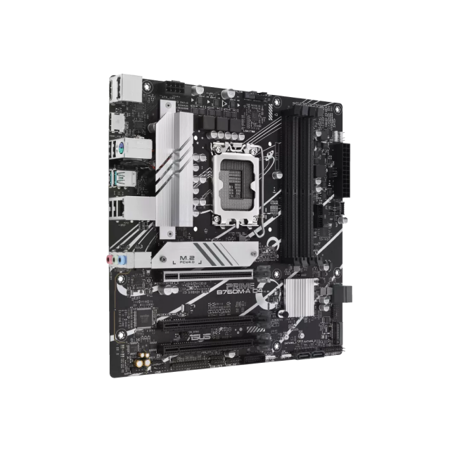 Tarjeta Madre ASUS PRIME B760M-A D4 |  mATX | LGA1700 |  Intel B760 | DDR4 x4 (Max. 128GB) | PRIME B760M-A D4