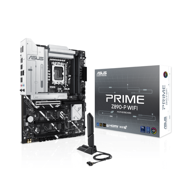 Tarjeta Madre ASUS PRIME Z890-P WIFI |  ATX | LGA1851 |  Intel Z890 | DDR5 x4 (Max. 256GB) | USB-C  (Thunderbolt)| Wi-Fi 7 / Bluetooth 5.4 | PRIME Z890-P WIFI