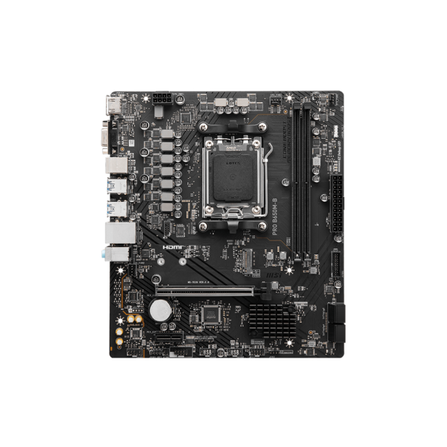 Tarjeta Madre MSI PRO B650M-B | mATX | Socket AM5 | AMD B650 | 2x DDR5 (Máx 128GB) |  HDMI | PRO B650M-B