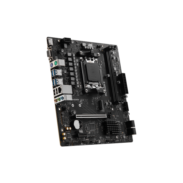 Tarjeta Madre MSI PRO B650M-B | mATX | Socket AM5 | AMD B650 | 2x DDR5 (Máx 128GB) |  HDMI | PRO B650M-B