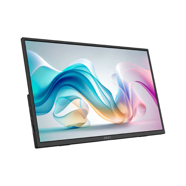 Monitor Portátil Plano MSI PRO MP165 E6 | 15.6" | 1920 x 1080 (FHD) | IPS | 60Hz | 4ms (GTG) | Bocinas Integradas | Montaje para Trípode 1/4" | Adaptive-Sync | 1 x HDMI 2.0b / 2 x USB-C (Video / Audio / Carga) / Jack 3.5mm | Negro | PRO MP165 E6