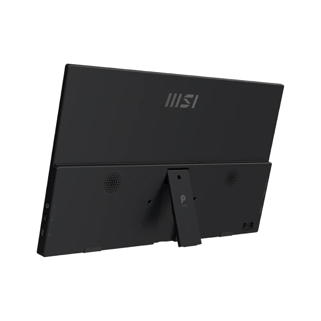 Monitor Portátil Plano MSI PRO MP165 E6 | 15.6" | 1920 x 1080 (FHD) | IPS | 60Hz | 4ms (GTG) | Bocinas Integradas | Montaje para Trípode 1/4" | Adaptive-Sync | 1 x HDMI 2.0b / 2 x USB-C (Video / Audio / Carga) / Jack 3.5mm | Negro | PRO MP165 E6