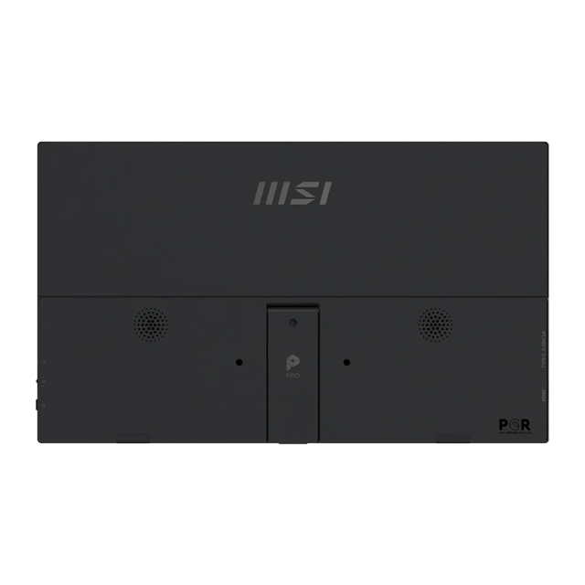 Monitor Portátil Plano MSI PRO MP165 E6 | 15.6" | 1920 x 1080 (FHD) | IPS | 60Hz | 4ms (GTG) | Bocinas Integradas | Montaje para Trípode 1/4" | Adaptive-Sync | 1 x HDMI 2.0b / 2 x USB-C (Video / Audio / Carga) / Jack 3.5mm | Negro | PRO MP165 E6