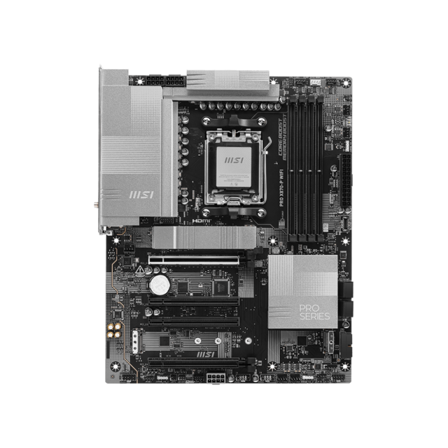 Tarjeta Madre MSI PRO X870-P WIFI | ATX | Socket AM5 | AMD X870 | DDR5 (Hasta 256GB)| HDMI / USB-C DisplayPort | Wi-Fi 7 / Bluetooth 5.4 | PRO X870-P WIFI