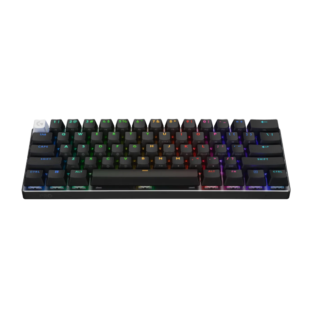 Teclado Inalámbrico Logiteh Pro X 60 | 60% | Mecánico | RGB | Español Táctil | Color Negro | Incluye Funda protectora | 920-011902