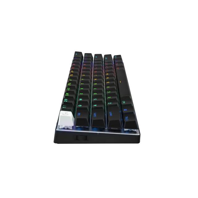 Teclado Inalámbrico Logiteh Pro X 60 | 60% | Mecánico | RGB | Español Táctil | Color Negro | Incluye Funda protectora | 920-011902