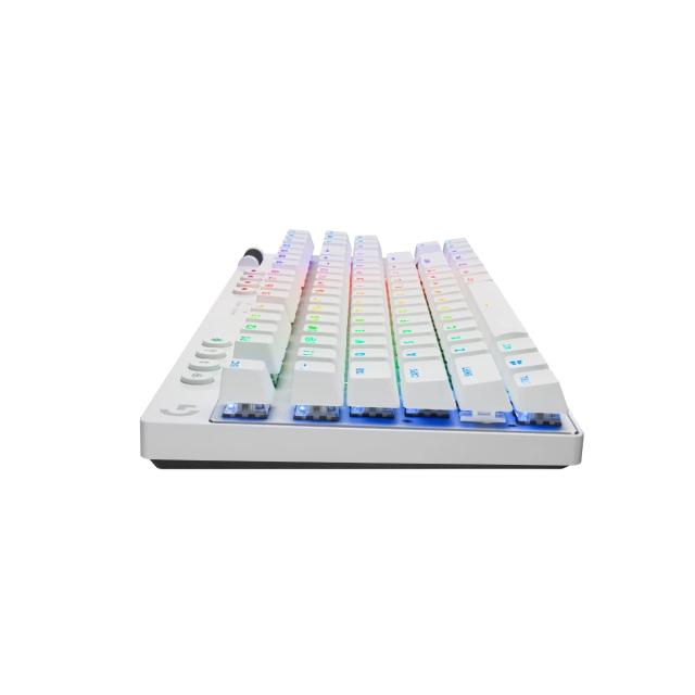 Teclado mecánico Logitech G PRO X TKL para juegos | Inalámbrico | Batería Recargable |  Iluminación RGB LIGHTSYNC | Blanco | Español | 920-012143