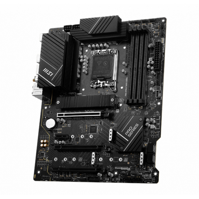 Tarjeta Madre MSI PRO Z790-P WIFI | ATX | Socket LGA 1700 | Chipset Intel Z790 | DDR5 (Hasta 256GB) | HDMI / DisplayPort | Wi-Fi 6E | Bluetooth 5.3 | Negro | PRO Z790-P WIFI