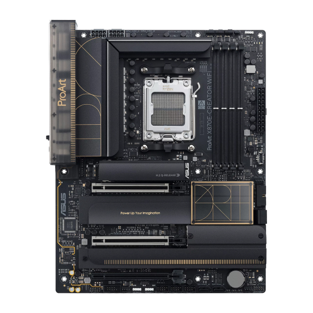 Tarjeta Madre ASUS ProArt X870E-Creator WiFi | ATX | AM5 | AMD X870E | DDR5 (Hasta 256GB) | HDMI / USB-C | Wi-Fi 7 | Bluetooth 5.4 | Negro | ProArt X870E-Creator WiFi