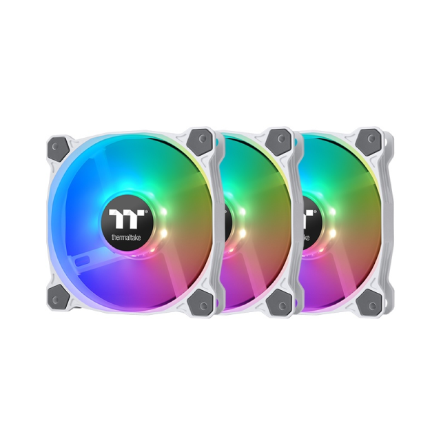 Kit de Ventiladores Thermaltake Pure 12 ARGB | 120mm x 3 | 500 ~ 1500 R.P.M  | 25.8 dB-A | CL-F127-PL12SW-A