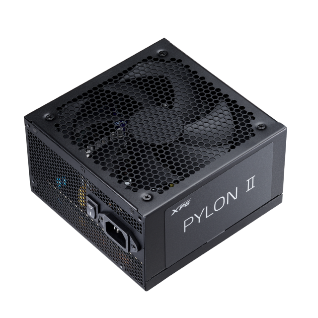 Fuente de Poder ADATA XPG PYLON II | 650W | 80 PLUS Bronze | 24-pin ATX | 135 mm | No Modular | Compatible con ATX 3.1 | Negro | PYLONII650B-BKCUS