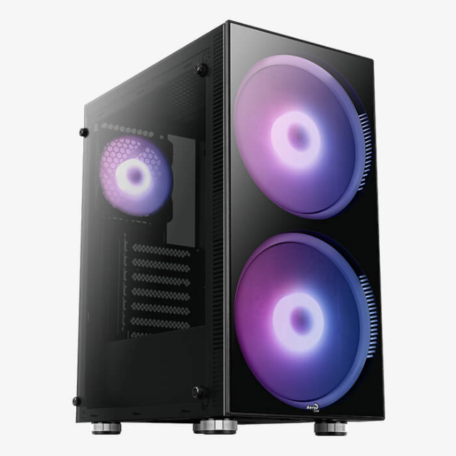 Gabinete Aerocool Python | Black | ARGB | 1 Fan RGB