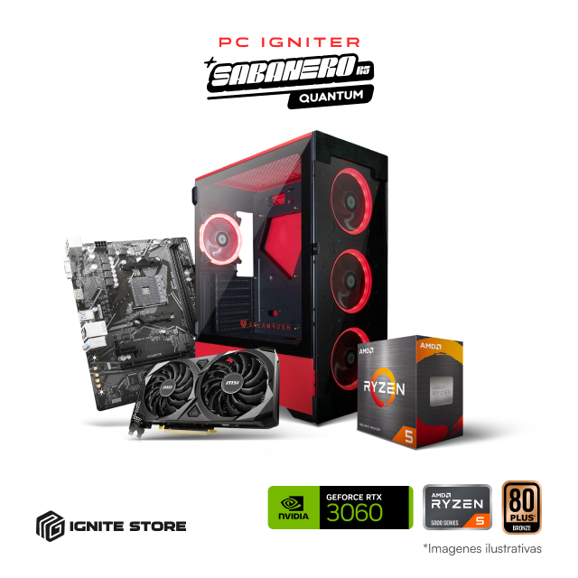 PC Igniter Sabanero Quantum - R5 5600X + RTX 3060