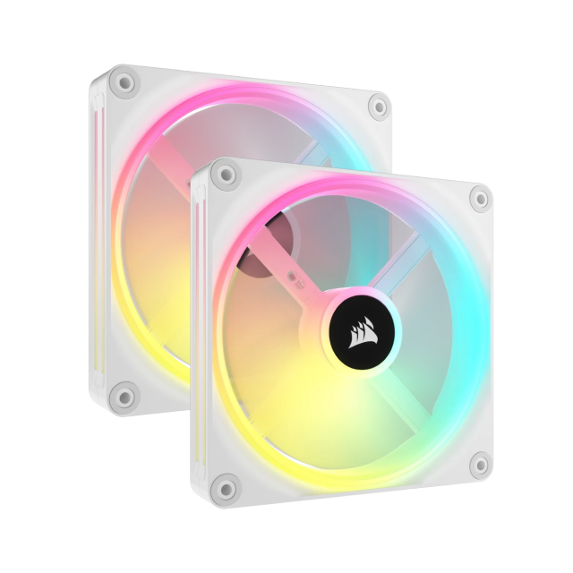 Kit de 2 ventiladores Corsair iCUE Link QX140 RGB 140mm Blanco | CO-9051008-WW