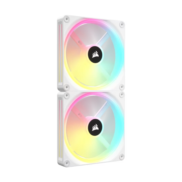 Kit de 2 ventiladores Corsair iCUE Link QX140 RGB 140mm Blanco | CO-9051008-WW