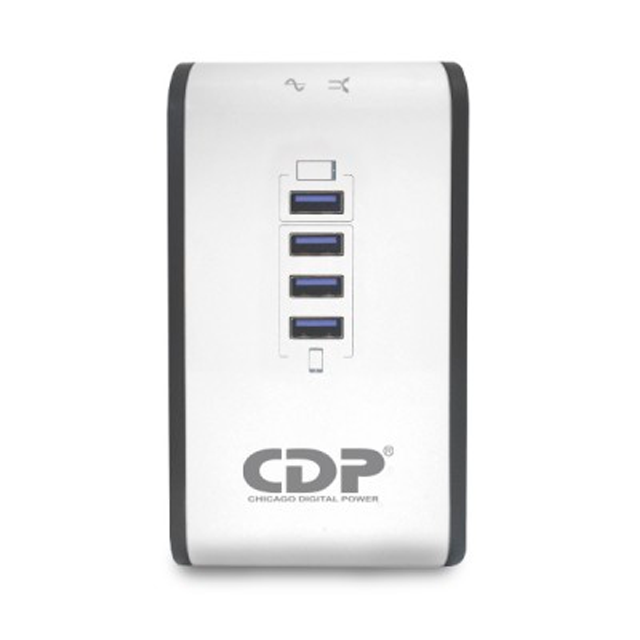 REGULADOR CDP MOD R2CU-AVR1008 1000VA 8 CONTACTOS, 4 USB DE RECA