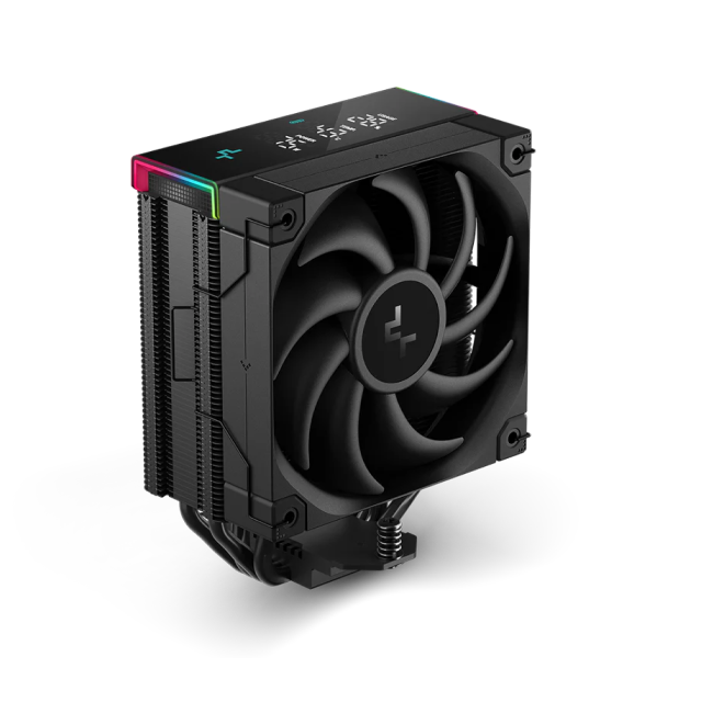 Disipador de Aire DeepCool AK400 DIGITAL PRO | 120 mm | 500 a 1750 RPM | 25 dBA | AM5 / AM4 | LGA 1851 / 1700 / 1200 / 1151 / 1150 / 1155 | Pantalla de Estado de CPU | ARGB | Negro| R-AK400-BKAPMN-G