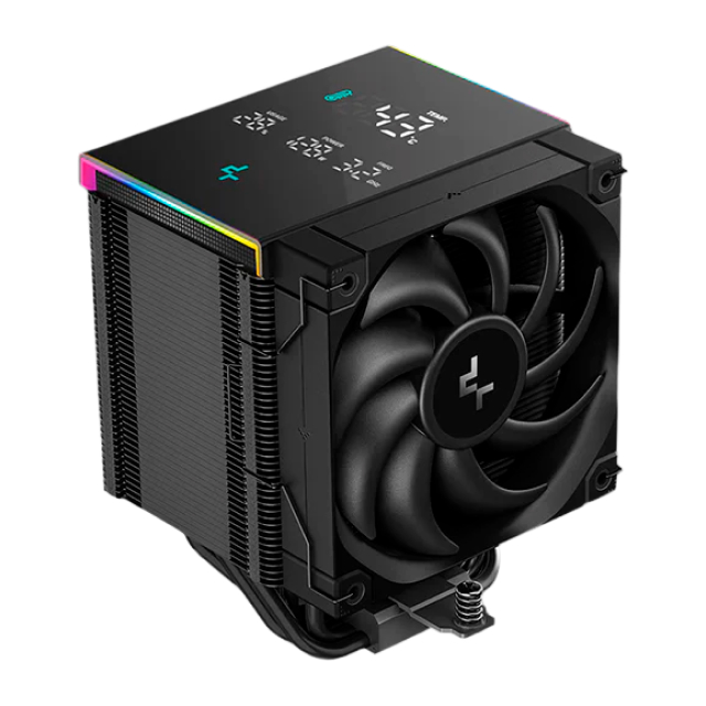 Disipador de Aire DeepCool AK500 DIGITAL PRO | 162 mm | 500 a 1750 RPM | 25 dBA | AM5 / AM4 | LGA 2066 / 2011-v3 / 2011 / 1851 / 1700 / 1200 / 1150 / 1151 / 1155 | Pantalla Multidatos | RGB | Negro | R-AK500-BKAPMN-G