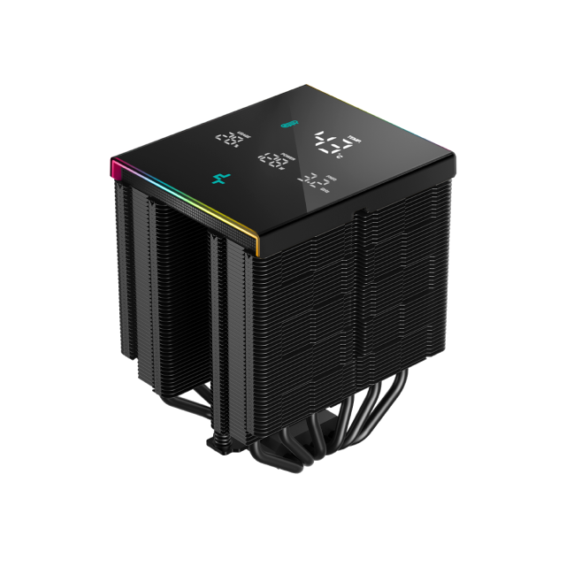 Disipador de Aire Deepcool AK620 DIGITAL PRO | 120mm | 500~1750 RPM | 25 dBA | LED RGB | Color Negro | R-AK620-BKAPMN-G