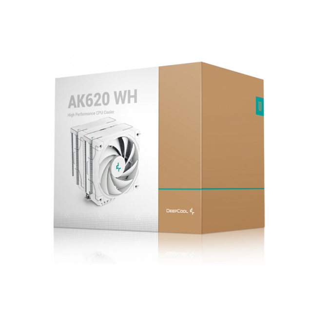 Disipador CPU DeepCool AK620 WH | 120mm | 500 - 1850RPM | Blanco | R-AK620-WHNNMT-G-1