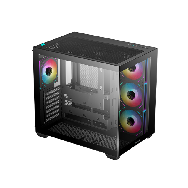 Gabinete Deepcool CG530 4F | ATX / Micro-ATX / ITX  | Back Connect ATX / Mini-ATX | 4 Ventiladores Preinstalados | Color Negro | R-CG530-BKADA4-G-1