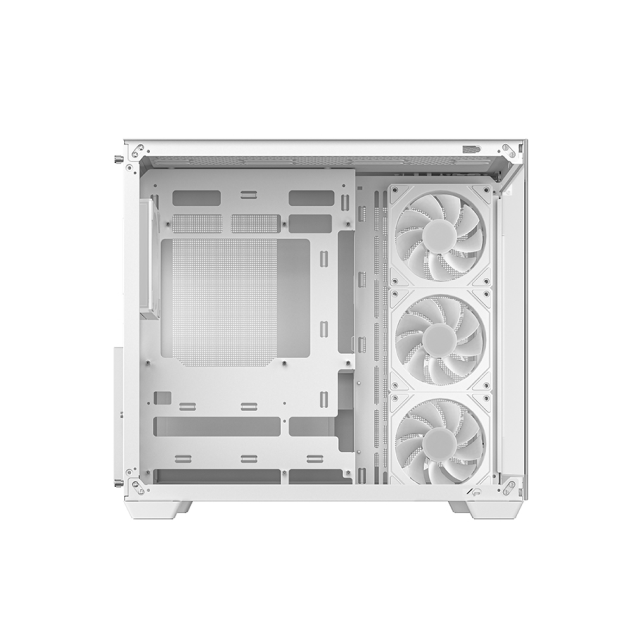 Gabinete Deepcool CG530 4F | ATX / Micro-ATX / ITX | Back Connect ATX / Mini-ATX | 4 Ventiladores Preinstalados | Color Blanco | R-CG530-WHADA4-G-1
