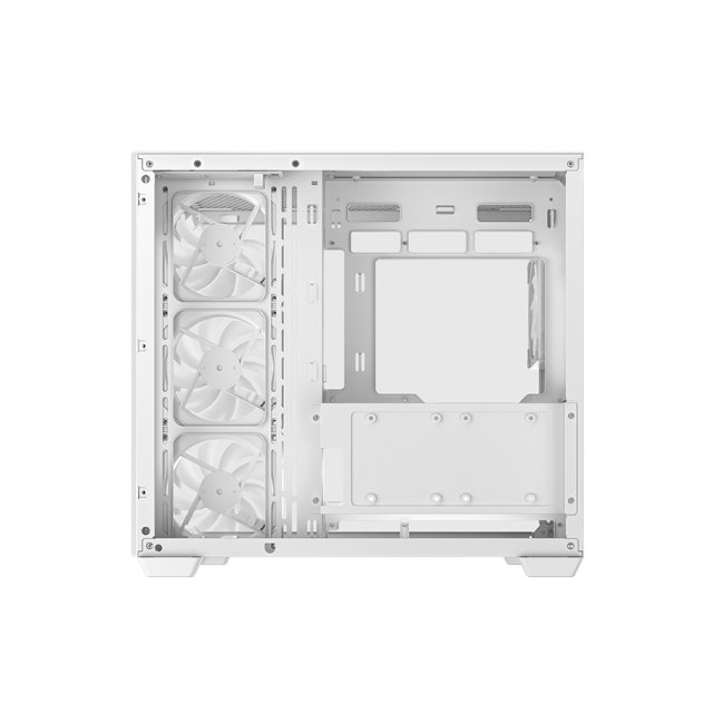 Gabinete Deepcool CG530 4F | ATX / Micro-ATX / ITX | Back Connect ATX / Mini-ATX | 4 Ventiladores Preinstalados | Color Blanco | R-CG530-WHADA4-G-1