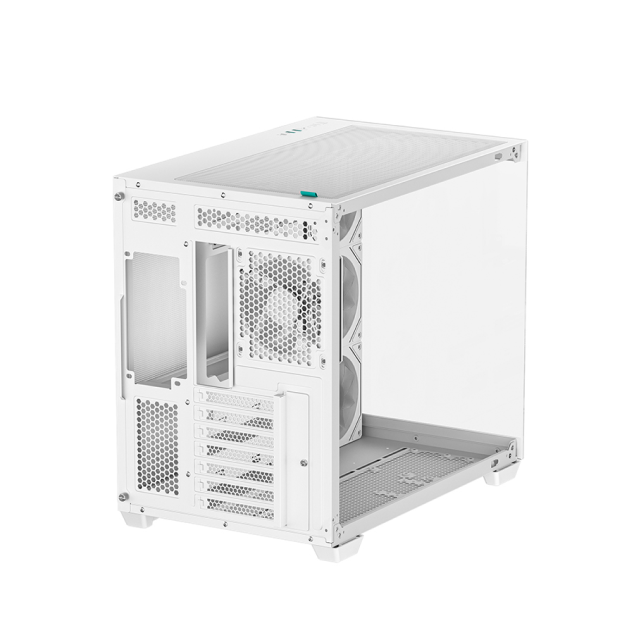 Gabinete Deepcool CG530 4F | ATX / Micro-ATX / ITX | Back Connect ATX / Mini-ATX | 4 Ventiladores Preinstalados | Color Blanco | R-CG530-WHADA4-G-1