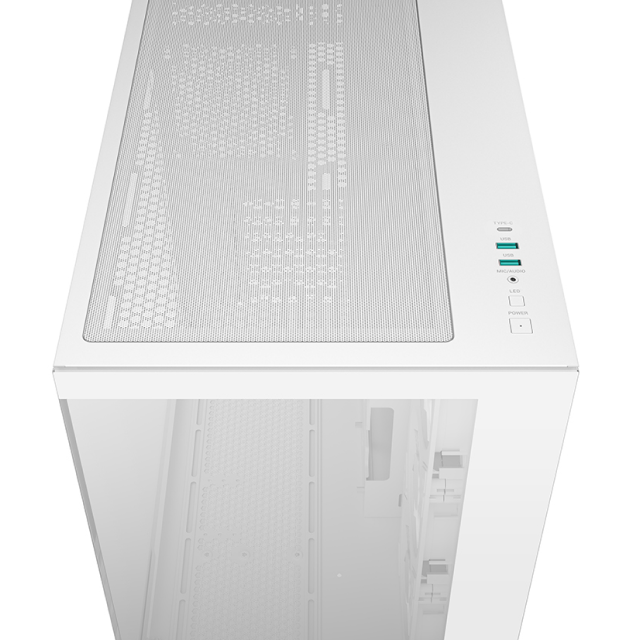 Gabinete Deepcool CG530 4F | ATX / Micro-ATX / ITX | Back Connect ATX / Mini-ATX | 4 Ventiladores Preinstalados | Color Blanco | R-CG530-WHADA4-G-1