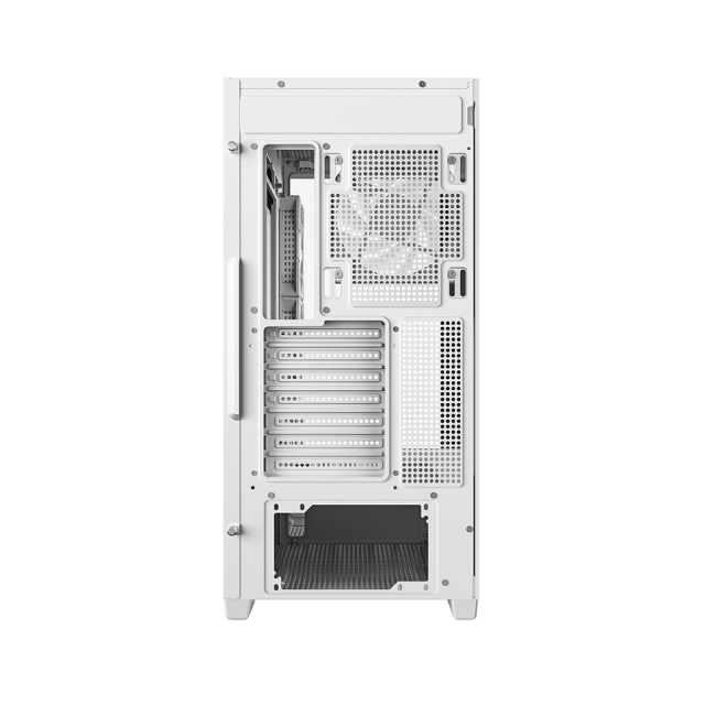 Gabinete DeepCool CG580 4F | Mid-Tower | ATX/Micro-ATX/Mini-ITX | ATX/mATX (Back Connect) | 4 Ventiladores Preinstalados (120mm)| Blanco | R-CG5802-WHADA4-G-1