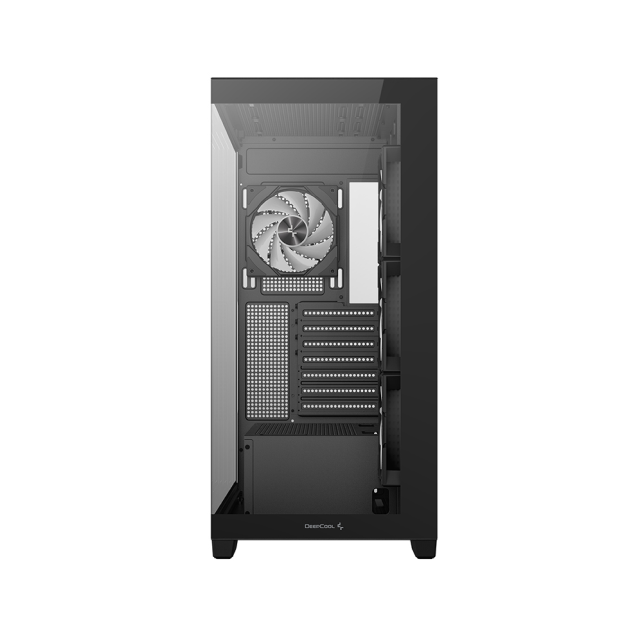Gabinete DeepCool CG580 4F | Mid-Tower | ATX/Micro-ATX/Mini-ITX | ATX/mATX (Back Connect) | 4 Ventiladores Preinstalados (120mm)| Negro | R-CG580-BKADA4-G-1