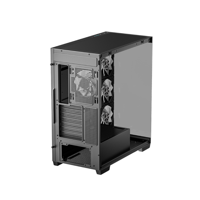 Gabinete DeepCool CG580 4F | Mid-Tower | ATX/Micro-ATX/Mini-ITX | ATX/mATX (Back Connect) | 4 Ventiladores Preinstalados (120mm)| Negro | R-CG580-BKADA4-G-1