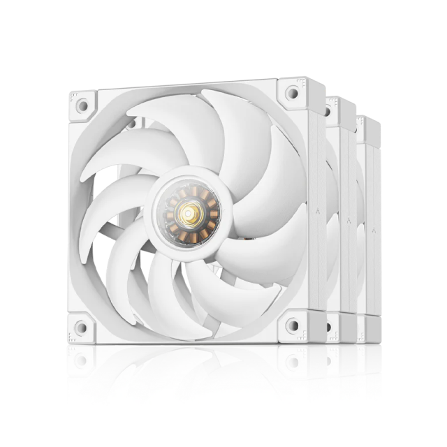 Kit de 3 Ventiladores DeepCool FT12 | 120mm | 2150 RPM | 32 dBA | 4-pin PWM | Color Blanco | R-FT12-WHWPN3-G