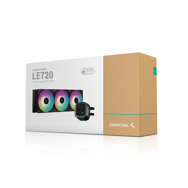Enfriamiento Líquido DeepCool LE720 | 3 x 120mm | 500-2550 RPM | 17.8 dBA |  LGA1851/1700 | AM5/AM4 | R-LE720-BKAMMN-G-1