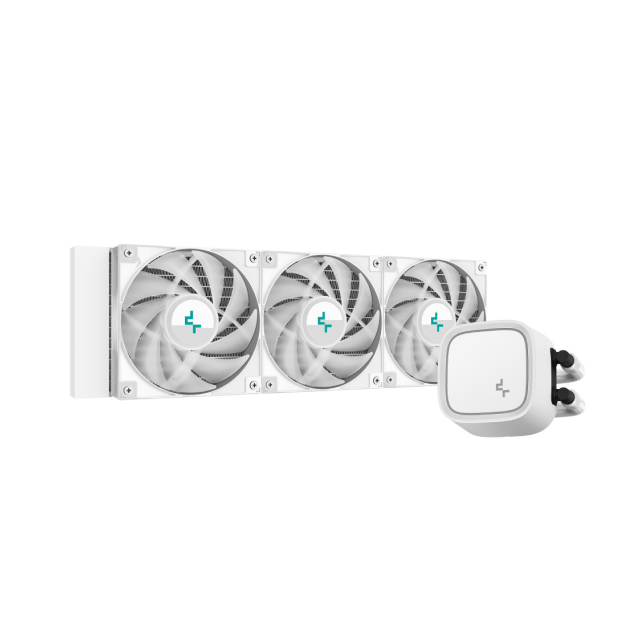 Enfriamiento Líquido DeepCool LE720 | 3 x 120mm | 500-2550 RPM | 17.8 dBA | LGA1851/1700 | AM5/AM4 | Color Blanco | R-LE720-WHAMMN-G-1