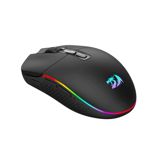 Mouse Inalámbrico Redragon Invader M719 PRO | 8 botónes customizables | 500-10,000 DPI | USB C |  Hasta 58 hrs de batería | M719RGB-PRO