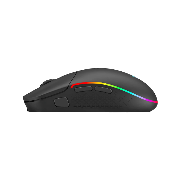 Mouse Inalámbrico Redragon Invader M719 PRO | 8 botónes customizables | 500-10,000 DPI | USB C |  Hasta 58 hrs de batería | M719RGB-PRO