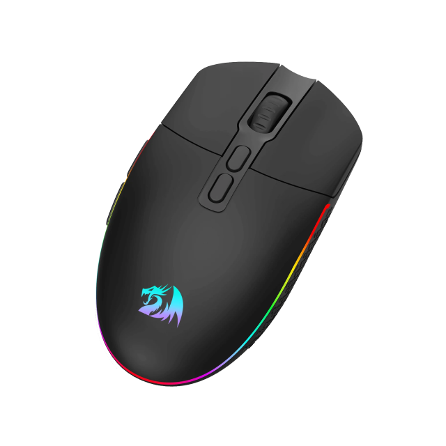 Mouse Inalámbrico Redragon Invader M719 PRO | 8 botónes customizables | 500-10,000 DPI | USB C |  Hasta 58 hrs de batería | M719RGB-PRO