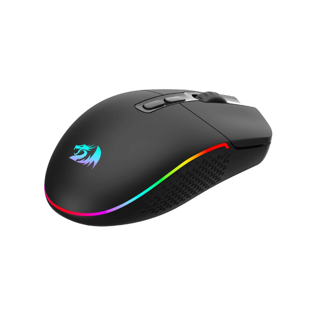 Mouse Inalámbrico Redragon Invader M719 PRO | 8 botónes customizables | 500-10,000 DPI | USB C |  Hasta 58 hrs de batería | M719RGB-PRO