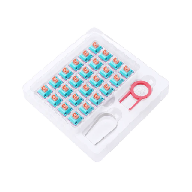 SWITCHES PARA TECLADO MECANICO REDRAGON BULLET-R NEON LINEAL 24 Pz (COMPATIBLE CON TECLADOS REDRAGON HOT SWAP) / A113R