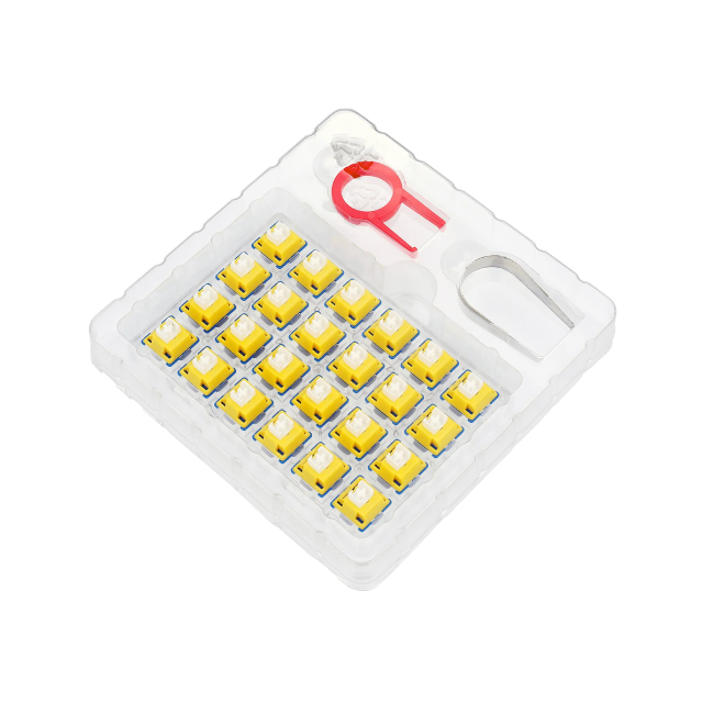 SWITCHES PARA TECLADO MECANICO REDRAGON BULLET-B PARROT TACTIL 24 Pz (COMPATIBLE CON TECLADOS REDRAGON HOT SWAP) / A113B