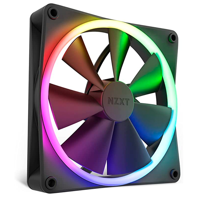 Kit de 2 Ventiladores NZXT F140 RGB - Negro - 140mm - Incluye Controlador