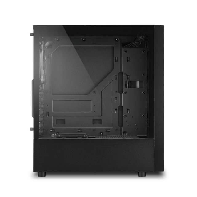 Gabinete Sharkoon RGB Slider | Mini-ITX / Micro-ATX / ATX | Vidrio templado | C-SLIDERB 